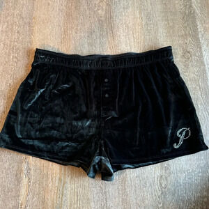 Black Velvet Women's Sleep Shorts